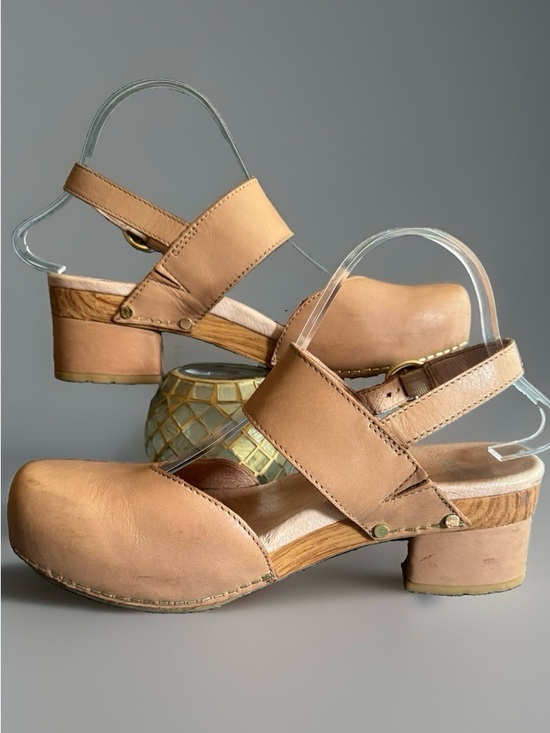 Dansko Shoes - Dansko Leather Slingback Malin Clog Sandals Taupe EU 40 US 9.5-10